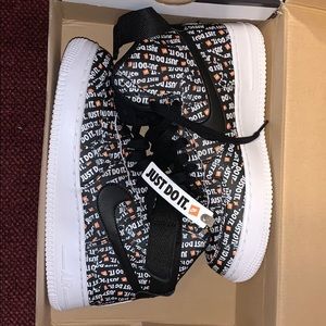 Nike Air Force 1 HI LX Black White Total Orange🍊